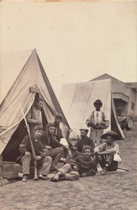 [Scène de camp avec des soldats de la 22e milice de l