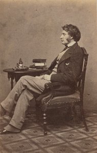 Carte-de-visite portrait de Charles Sumner, années 1860 - Mathew Brady