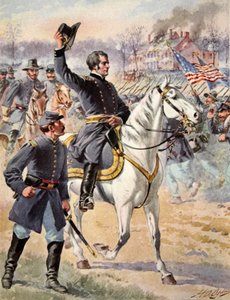 Major General Hooker à la bataille de Chancellorsville, Virginie, 3 mai 1863