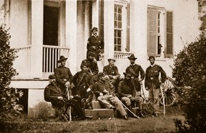 Les 164e volontaires de New York au quartier général du général McMahon, 1861-65