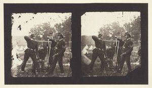 Sans titre [Soldats américains posant avec des armes], 1850-1900 - Mathew Brady