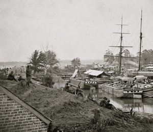 White House Landing sur le Pamunkey, 1862 - Mathew B. Brady