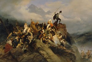 Père Joachim Haspinger parmi les paysans combattants - Mathias Artaria