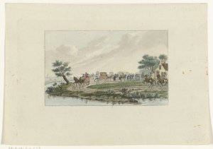 Arrestation de la princesse à Goejanverwellesluis, 1787 - Mathias de Sallieth