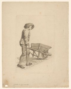 Homme avec brouette - Mathias de Sallieth