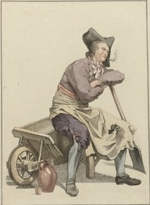 Homme assis sur le bord d