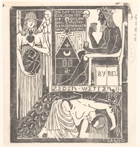 Femme aveuglée et monstre - Mathieu Lauweriks