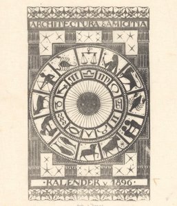 Couverture du calendrier 1896 - Mathieu Lauweriks