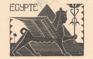 Sphinx et pyramide