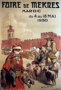 affiche pour la foire de Meknès, Maroc - Matteo Brondy