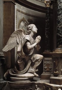 Ange en adoration, sculpture en marbre de Matteo Civitali (1436-1501) - Matteo Civitali