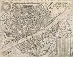 Carte de Florence, 1595 - Matteo Florimi