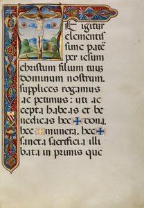 Initial T : La crucifixion - Matteo da Milano