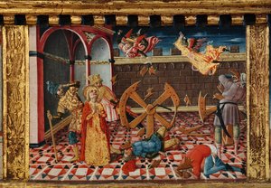 Madone et Enfant avec les saints Jacques, Augustin, Bernardin et Marguerite, premières décennies du XIVe siècle - Matteo di (c.1430 95) Giovanni
