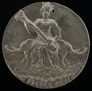 La Force tenant une colonne brisée [verso], 1446 - Matteo di Andrea de Pasti