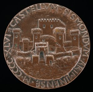 Le château de Rimini [verso], 1446 - Matteo di Andrea de Pasti