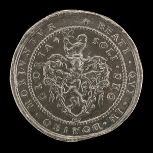 Armes et inscription [verso], 1592 - Matthäus Carl