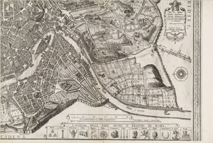 Carte de Rome. Partie inférieure droite - Matthaus Greuter