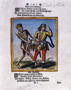 La Mort et le colporteur, vers 1710