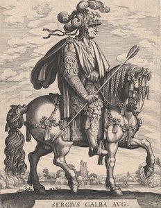 Empereur Galba à cheval, de 