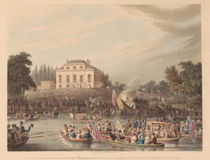 Arrivée à Brandenburgh House des bateliers - Matthew Dubourg