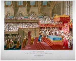 Couronnement du roi George IV, Westminster Hall, Londres, 1821-1824