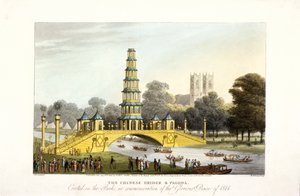 Le pont chinois et la pagode, érigés dans St James