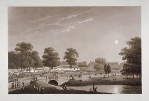 Vue de la Serpentine et de Hyde Park, Londres, 1814 - Matthew Dubourg