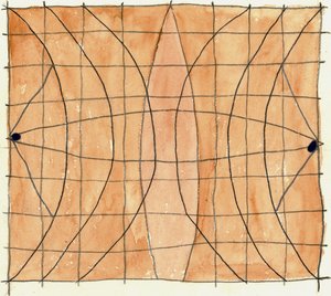 Carte polynésienne, 2020 (aquarelle)