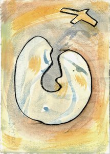 Du Serie Douce Le Matin 1, 2021 (aquarelle  fusain) - Matthew Hilton