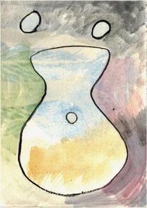 Du Serie Douce Le Matin 6, 2021 (aquarelle  fusain)