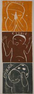 devise deux, 2006 (linogravure) - Matthew Hilton