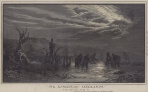 Nos législateurs héréditaires ; ou, ce que cela peut devenir (lithographie en couleur)