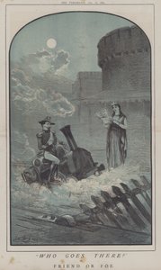 Qui va là ? ou, Ami ou ennemi (lithographie en couleur)