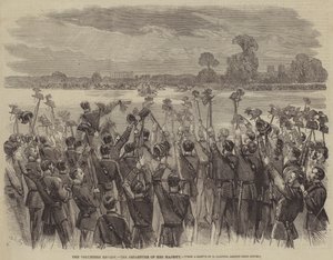 La revue des volontaires, le départ de Sa Majesté - Matthew Somerville Morgan