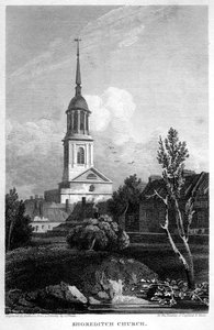 Église de Shoreditch, Londres, 1815 - Matthews