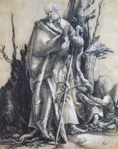 Saint Jean dans la forêt, par Matthias Grünewald - Matthias (c.1480 1528) Grunewald
