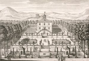 Maison et jardin, 1715