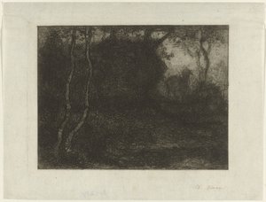 Forêt avec chevreau - Matthijs Maris