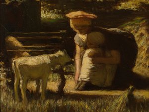 Faire connaissance (La petite chèvre) - Matthijs Maris
