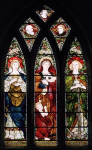 La Fenêtre des Peintres; Foi, Espérance et Charité, Cathédrale de St Machar, 1873 - Matthijs Maris