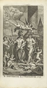 Page de titre gravée pour J. Lamigue : La vie de Son Altesse Jean Guillaume Friso, 1716 - Matthijs Pool