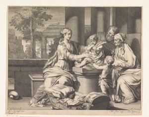 Sainte Famille avec Zacharie, Élisabeth et Jean-Baptiste - Matthijs Pool