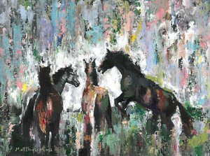 Des chevaux sauvages pleins d