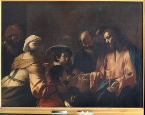Une mère confiant ses fils au Christ - Mattia Preti