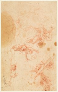 Anges portant la Sainte Croix et le Suaire. - Mattia Preti