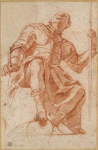 Étude pour un chevalier de Malte, milieu du XVIIe siècle - Mattia Preti