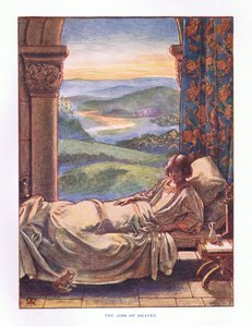 Les airs du paradis, illustration de Contes de fées de Lady Ann, 1914 - Maud Tindal Atkinson