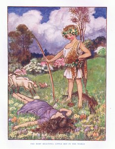 Le plus beau petit garçon du monde, illustration de Contes de fées de Lady Ann, 1914 - Maud Tindal Atkinson