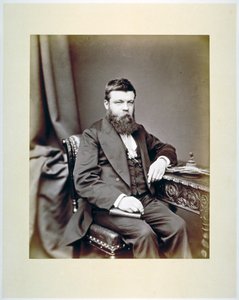 TC Fendick, Maître de la Vénérable Compagnie des Verriers portant son insigne de Maître, vers 1865